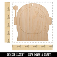 Astronaut Helmet Icon Unfinished Craft Wood Holiday Christmas Tree DIY Pre-Drilled Ornament