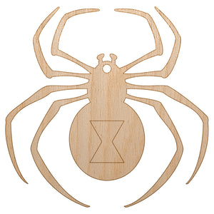 Black Widow Spider Unfinished Craft Wood Holiday Christmas Tree DIY Pre-Drilled Ornament