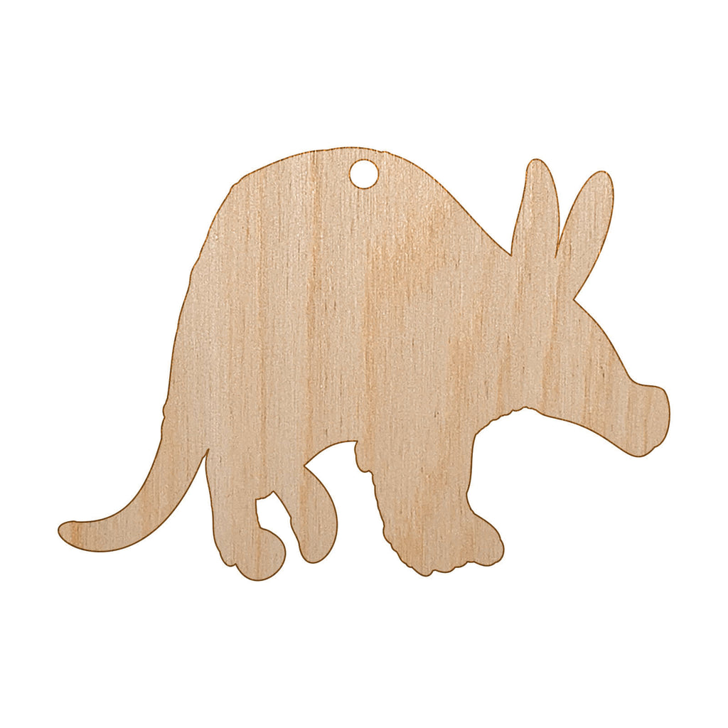Aardvark Solid Unfinished Craft Wood Holiday Christmas Tree DIY Pre-Drilled Ornament
