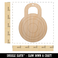 Combination Lock Doodle Unfinished Craft Wood Holiday Christmas Tree DIY Pre-Drilled Ornament