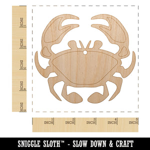 Crab Icon Unfinished Craft Wood Holiday Christmas Tree DIY Pre-Drilled Ornament