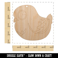 Cute Pigeon Bird Unfinished Craft Wood Holiday Christmas Tree DIY Pre-Drilled Ornament