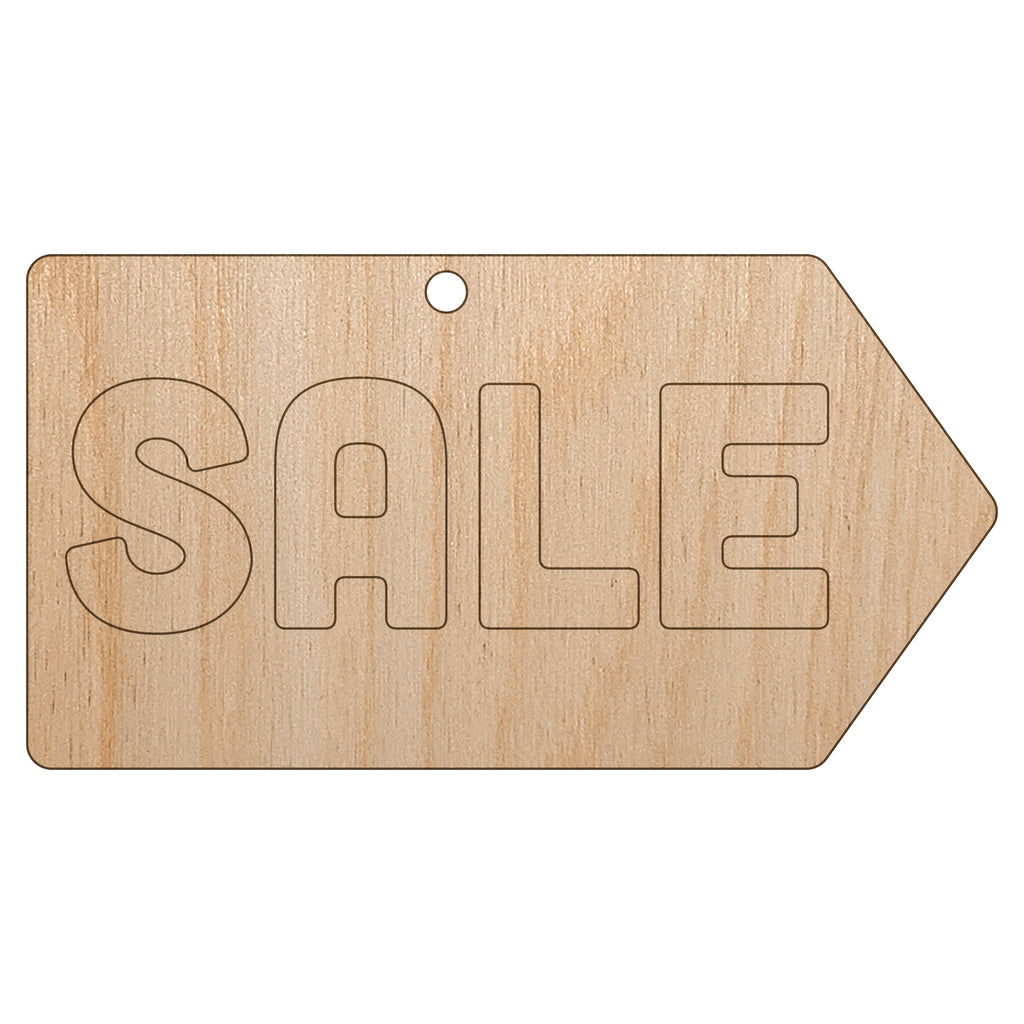 Sale Arrow Sign Unfinished Craft Wood Holiday Christmas Tree DIY Pre-Drilled Ornament