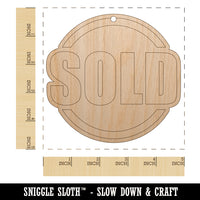 Sold Circle Unfinished Craft Wood Holiday Christmas Tree DIY Pre-Drilled Ornament