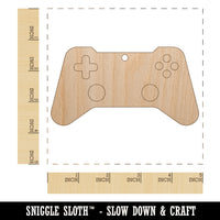 Video Game Controller Icon Unfinished Craft Wood Holiday Christmas Tree DIY Pre-Drilled Ornament