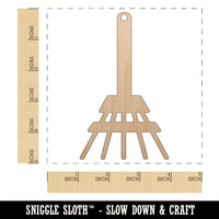 Garden Rake Unfinished Craft Wood Holiday Christmas Tree DIY Pre-Drilled Ornament