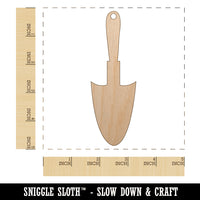 Garden Trowel Shovel Solid Unfinished Craft Wood Holiday Christmas Tree DIY Pre-Drilled Ornament