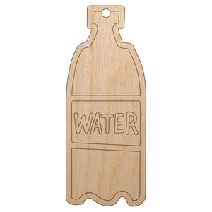 Water Bottle Doodle Unfinished Craft Wood Holiday Christmas Tree DIY Pre-Drilled Ornament