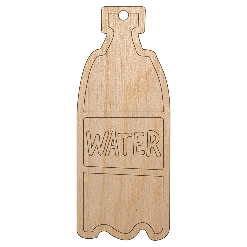 Water Bottle Doodle Unfinished Craft Wood Holiday Christmas Tree DIY Pre-Drilled Ornament