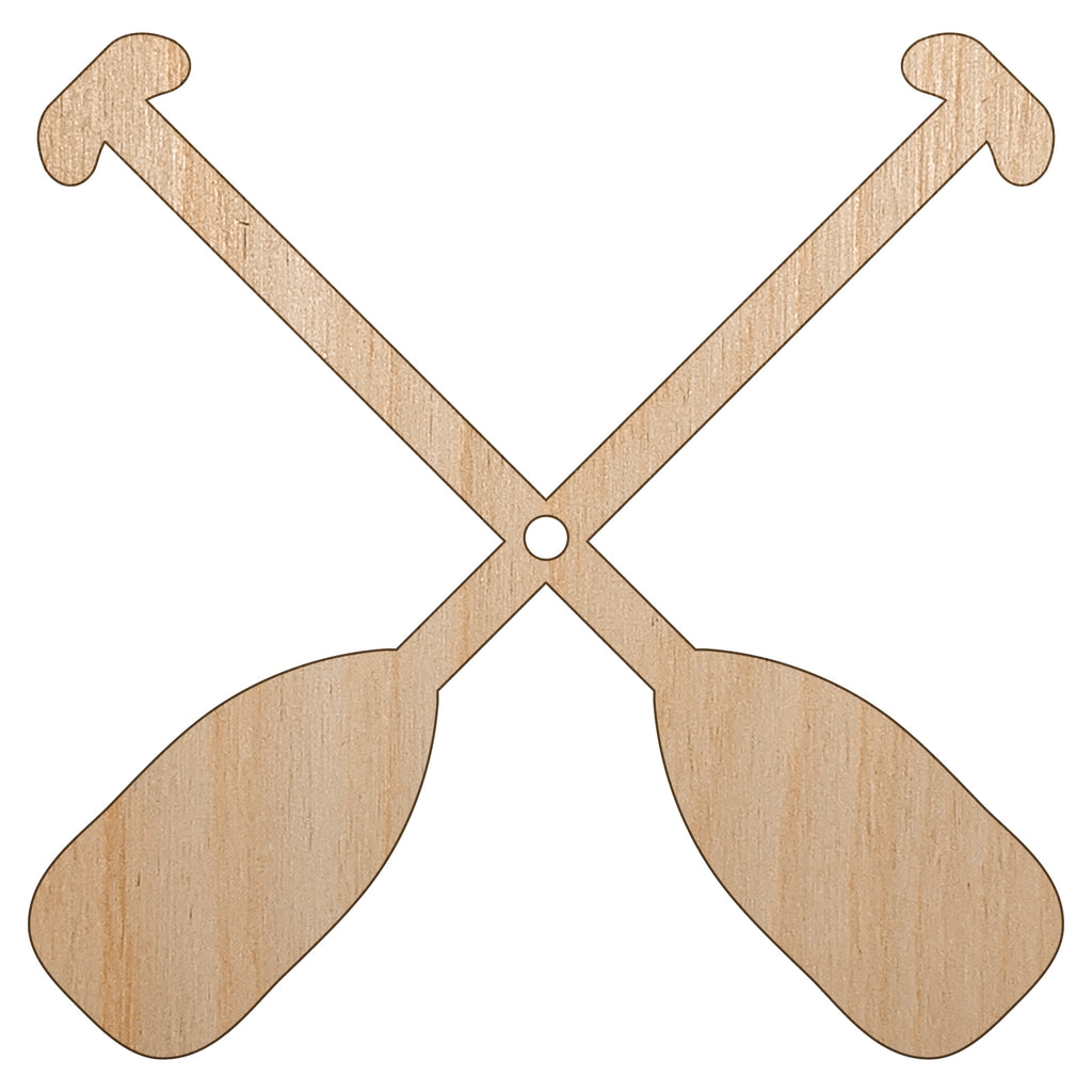Paddles Oar Canoes Kayaks Rafting Unfinished Craft Wood Holiday Christmas Tree DIY Pre-Drilled Ornament