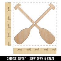Paddles Oar Canoes Kayaks Rafting Unfinished Craft Wood Holiday Christmas Tree DIY Pre-Drilled Ornament