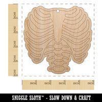 Skeleton Rib Cage Unfinished Craft Wood Holiday Christmas Tree DIY Pre-Drilled Ornament