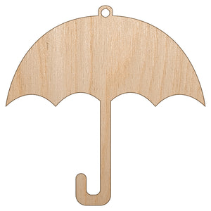 Umbrella Keep Dry Icon Unfinished Craft Wood Holiday Christmas Tree DIY Pre-Drilled Ornament