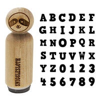 Fun Bold Font Letters and Numbers Rubber Stamp for Stamping Crafting Planners