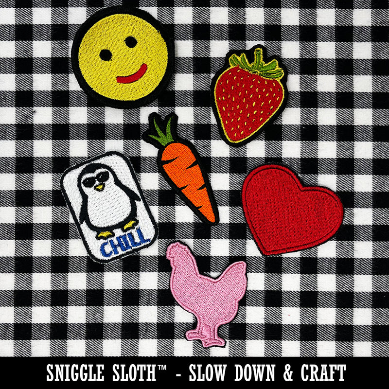 Happy Sloth Making Heart Arms Multi-Color Embroidered Iron-On or Hook & Loop Patch Applique