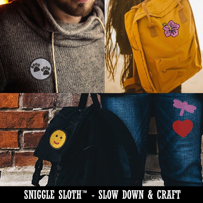 Today is a Slow Day Sloth Multi-Color Embroidered Iron-On or Hook & Loop Patch Applique