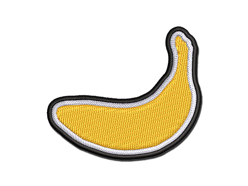 Banana Fruit Multi-Color Embroidered Iron-On or Hook & Loop Patch Applique