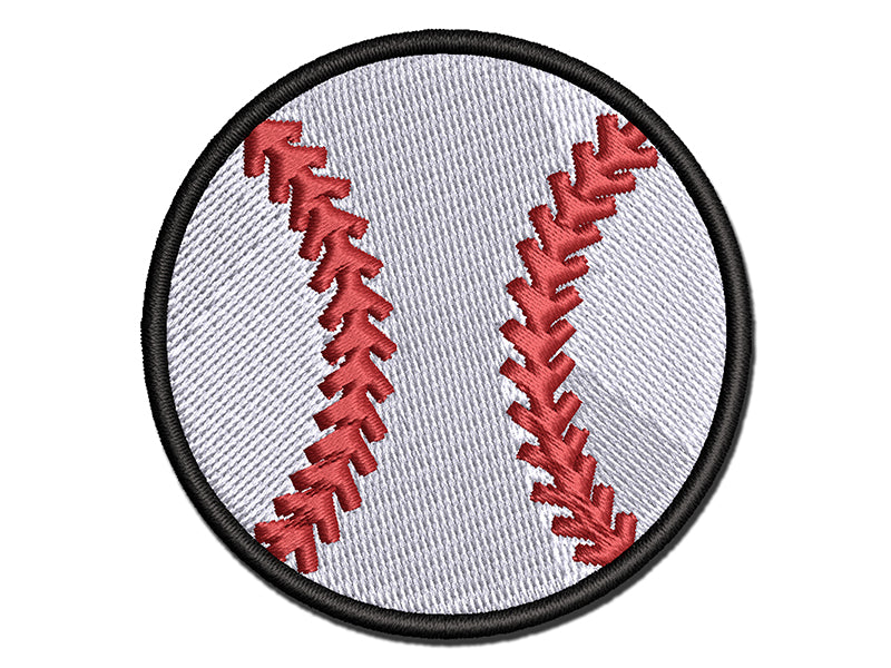 Baseball Softball Multi-Color Embroidered Iron-On or Hook & Loop Patch Applique