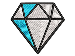 Diamond Engagement Multi-Color Embroidered Iron-On or Hook & Loop Patch Applique