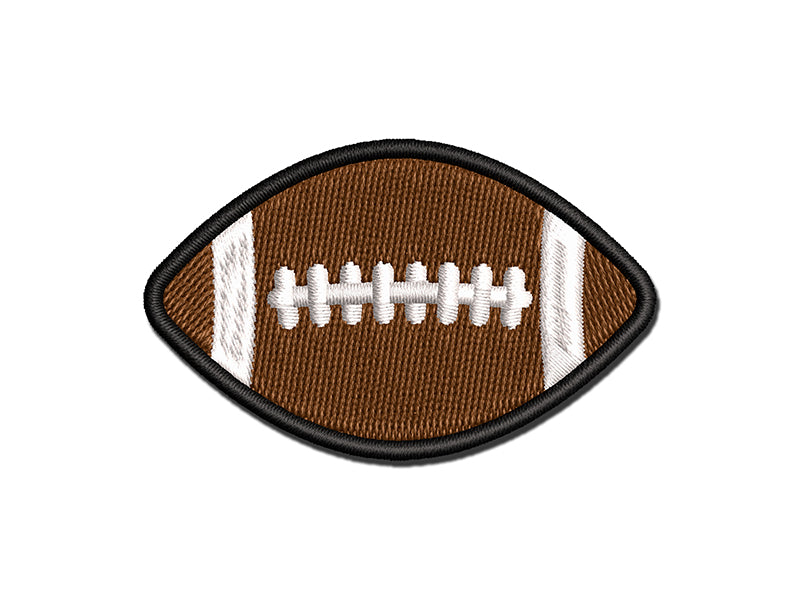 Football Sport Multi-Color Embroidered Iron-On or Hook & Loop Patch Applique