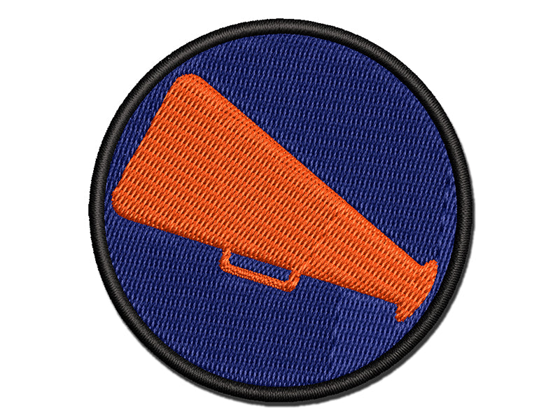 Megaphone Bullhorn Coach Cheerleading Multi-Color Embroidered Iron-On or Hook & Loop Patch Applique