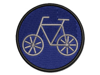 Bike Bicycle Doodle Multi-Color Embroidered Iron-On or Hook & Loop Patch Applique