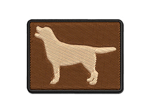 Labrador Retriever Dog Solid Multi-Color Embroidered Iron-On or Hook & Loop Patch Applique