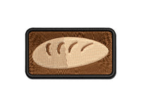 Loaf of Bread Doodle Multi-Color Embroidered Iron-On or Hook & Loop Patch Applique