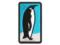 Emperor Penguin Profile Multi-Color Embroidered Iron-On or Hook & Loop Patch Applique