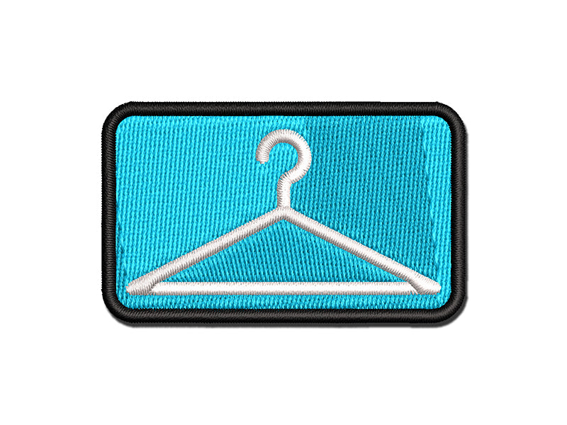 Clothes Hanger Laundry Multi-Color Embroidered Iron-On or Hook & Loop Patch Applique