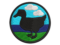 Duck Standing Mallard Solid Multi-Color Embroidered Iron-On or Hook & Loop Patch Applique