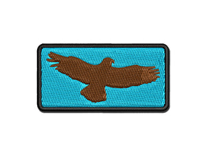 Flying Eagle Solid Multi-Color Embroidered Iron-On or Hook & Loop Patch Applique