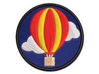 Hot Air Balloon Solid Multi-Color Embroidered Iron-On or Hook & Loop Patch Applique