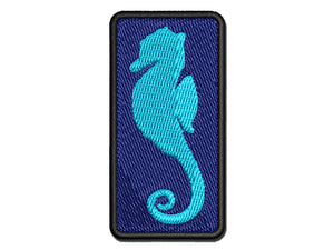 Seahorse Solid Multi-Color Embroidered Iron-On or Hook & Loop Patch Applique