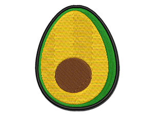 Avocado Symbol Multi-Color Embroidered Iron-On or Hook & Loop Patch Applique