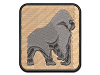Gorilla Solid Multi-Color Embroidered Iron-On or Hook & Loop Patch Applique