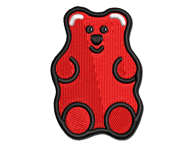 Gummi Bear Candy Multi-Color Embroidered Iron-On or Hook & Loop Patch Applique