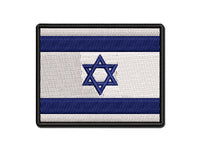 Israel Flag Multi-Color Embroidered Iron-On or Hook & Loop Patch Applique