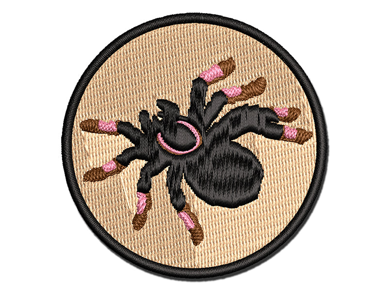 Tarantula Spider Solid Multi-Color Embroidered Iron-On or Hook & Loop Patch Applique