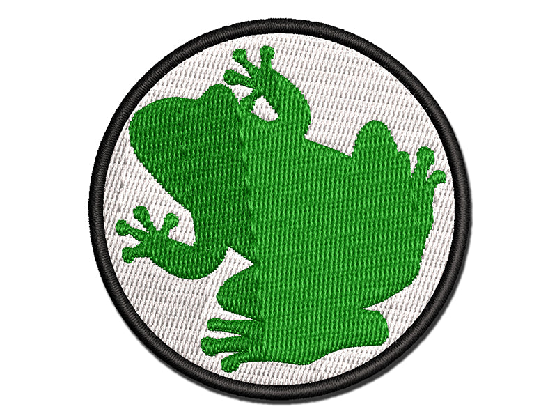 Rainforest Tree Frog Solid Multi-Color Embroidered Iron-On or Hook & Loop Patch Applique