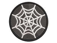 Spider Web Multi-Color Embroidered Iron-On or Hook & Loop Patch Applique