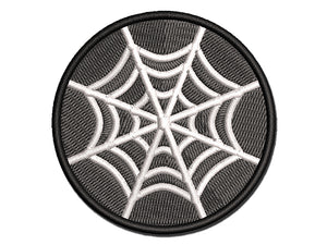 Spider Web Multi-Color Embroidered Iron-On or Hook & Loop Patch Applique