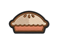 Yummy Pie Multi-Color Embroidered Iron-On or Hook & Loop Patch Applique