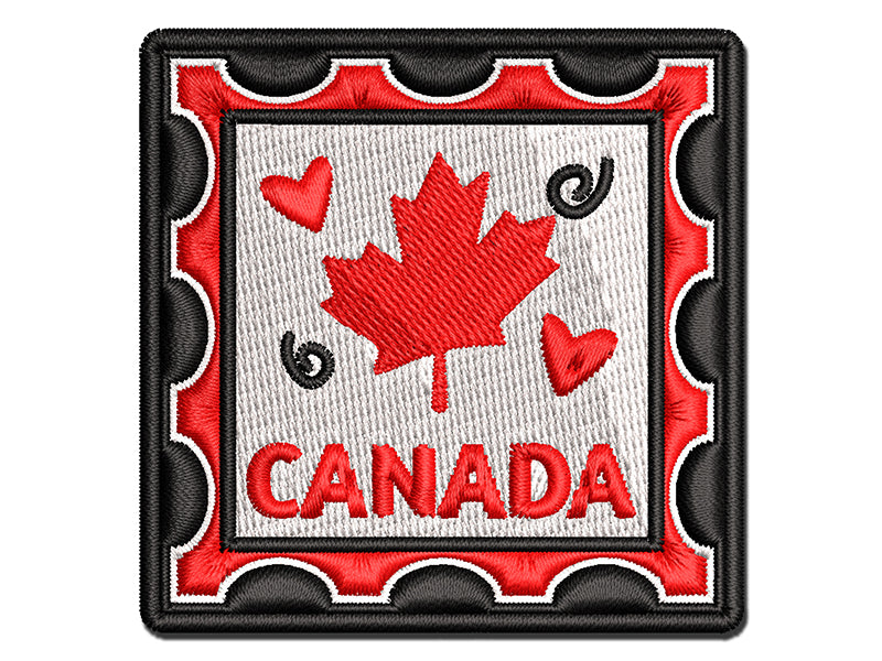 Canada Passport Travel Multi-Color Embroidered Iron-On or Hook & Loop Patch Applique