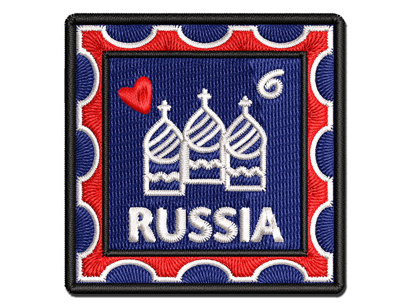 Russia Passport Travel Multi-Color Embroidered Iron-On or Hook & Loop Patch Applique