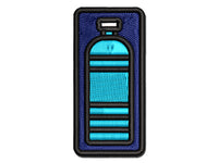 Water Bottle Icon Multi-Color Embroidered Iron-On or Hook & Loop Patch Applique