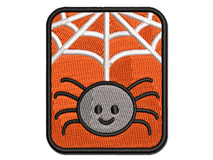 Cute Spider Multi-Color Embroidered Iron-On or Hook & Loop Patch Applique