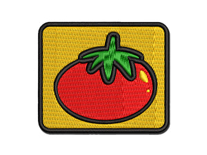 Tomato Fruit Vegetable Produce Doodle Multi-Color Embroidered Iron-On or Hook & Loop Patch Applique