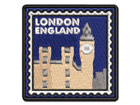 Big Ben London England Destination Travel Multi-Color Embroidered Iron-On or Hook & Loop Patch Applique