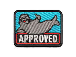 Seal of Approval Approved Recognition Teacher Multi-Color Embroidered Iron-On or Hook & Loop Patch Applique